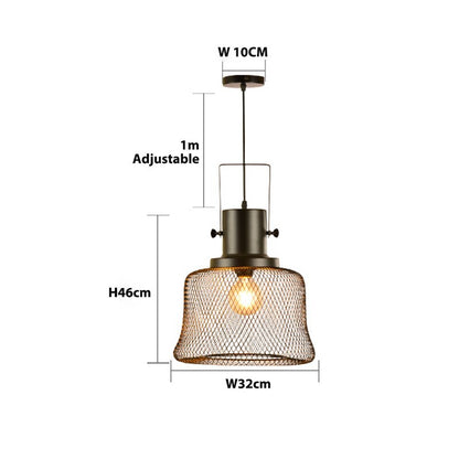 Nordic LED Modern Pendant Lights E27 cage Minimalist indoor hanging light Dining Room Vintage Industrial Lamp luminaire Lighting