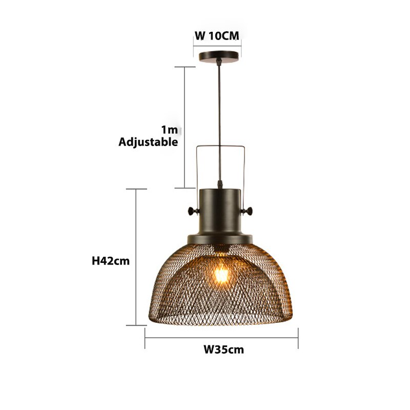 Nordic LED Modern Pendant Lights E27 cage Minimalist indoor hanging light Dining Room Vintage Industrial Lamp luminaire Lighting