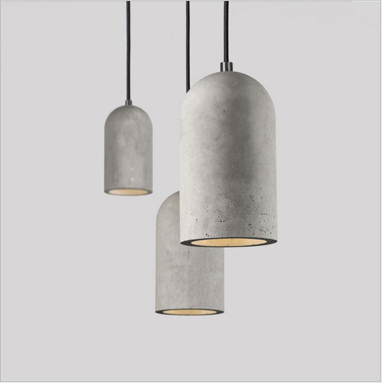 Modern LED Pendant Lights Simple Indoor Light Fixtures Restaurant Home Decor Lighting Dining Room Nordic Cement  Hanging Lamps