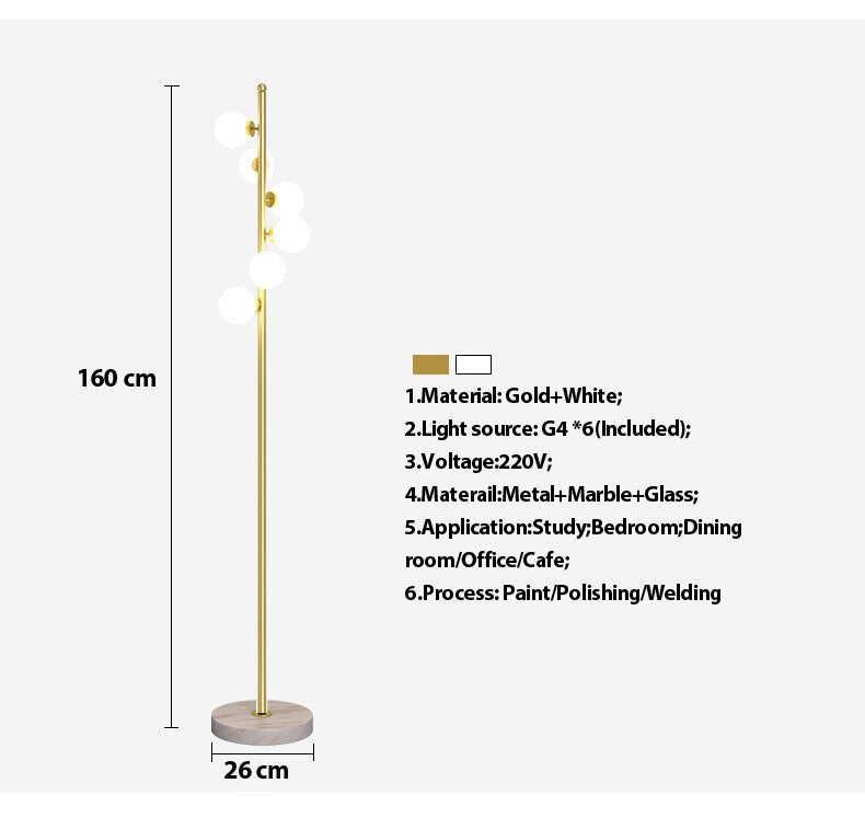 Modern Minimalist Gold Nordic Floor Lamp