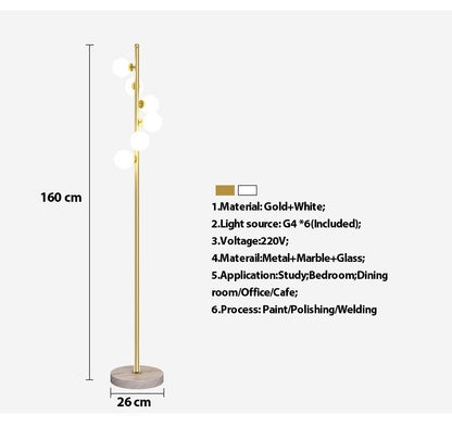 Modern Minimalist Gold Nordic Floor Lamp