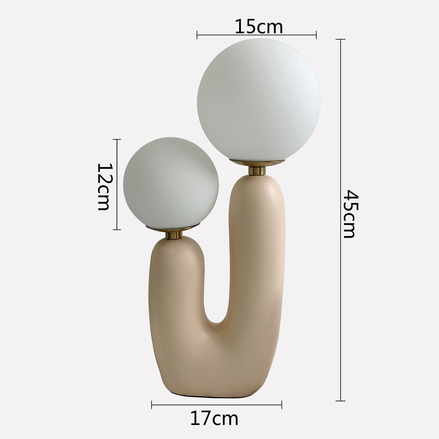 Postmodern Frosted Glass Globe Table Lamp