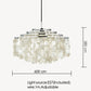 Luxury Shell Chandelier Gold/Chrome E27 Lights Living Room Restaurant Hanging Light Fixtures Hotel Bedroom Luminaire Suspension