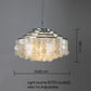 Luxury Shell Chandelier Gold/Chrome E27 Lights Living Room Restaurant Hanging Light Fixtures Hotel Bedroom Luminaire Suspension