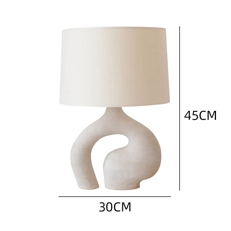 Modern Minimalist Table Lamp with Textile Shade