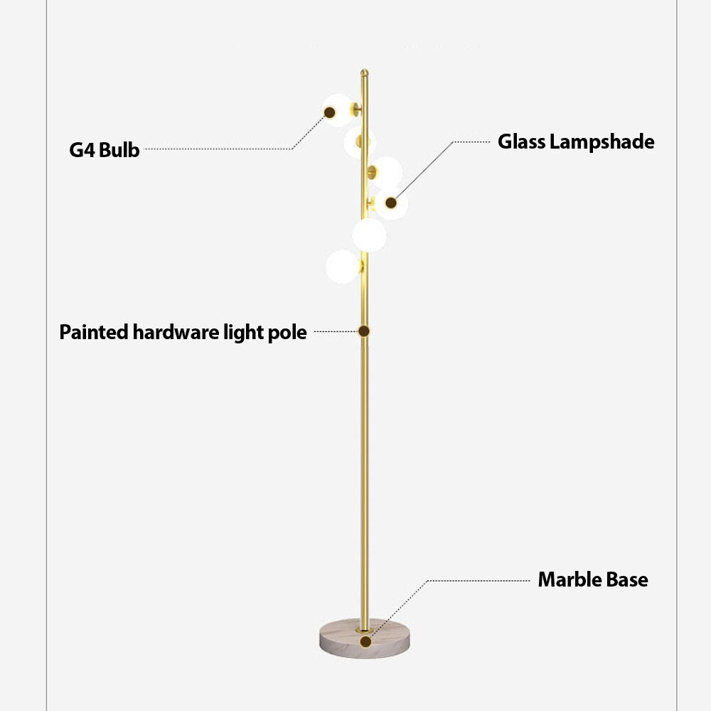 Modern Minimalist Gold Nordic Floor Lamp