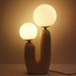 Postmodern Frosted Glass Globe Table Lamp