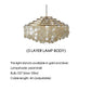 Luxury Shell Chandelier Gold/Chrome E27 Lights Living Room Restaurant Hanging Light Fixtures Hotel Bedroom Luminaire Suspension