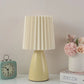 Classic Korean Style Ceramic Pleated Table Lamp