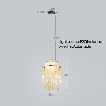 Luxury Shell Chandelier Gold/Chrome E27 Lights Living Room Restaurant Hanging Light Fixtures Hotel Bedroom Luminaire Suspension