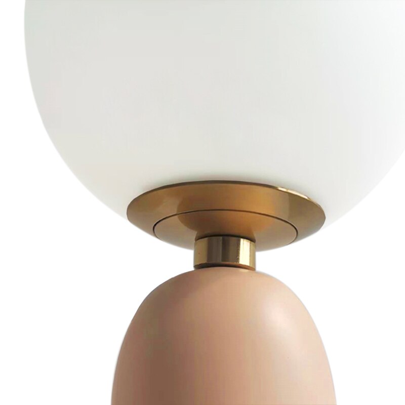 Postmodern Frosted Glass Globe Table Lamp