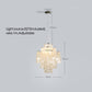 Luxury Shell Chandelier Gold/Chrome E27 Lights Living Room Restaurant Hanging Light Fixtures Hotel Bedroom Luminaire Suspension