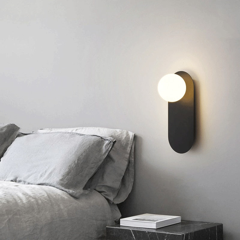 Indoor LED Aisle Wall Light Background Decoration Hotel Study Hallway Bedroom  Living Room Sconce Nordic Minimalist Bedside Lamp