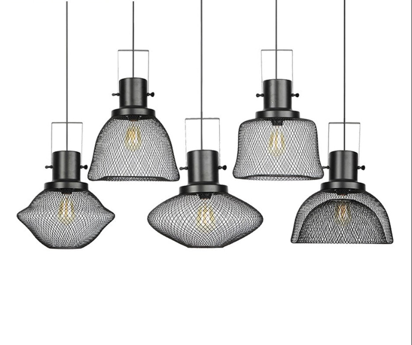 Nordic LED Modern Pendant Lights E27 cage Minimalist indoor hanging light Dining Room Vintage Industrial Lamp luminaire Lighting