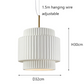 Wabi-sabi Designer Cream White Resin Chandeliers Dining Room Hanging Lamp Medieval Homestay Bedroom Bedside Pendant LED Lighting